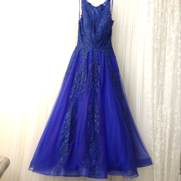 Camille La Vie Blue Prom/Special Event Dress - Picture 1 of 9